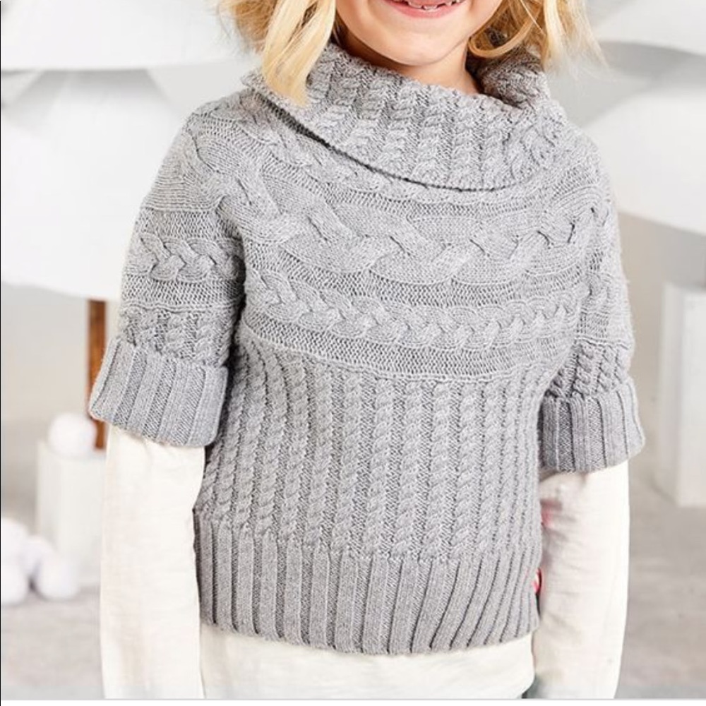 Matilda Jane Gray Cable Knit Sweater